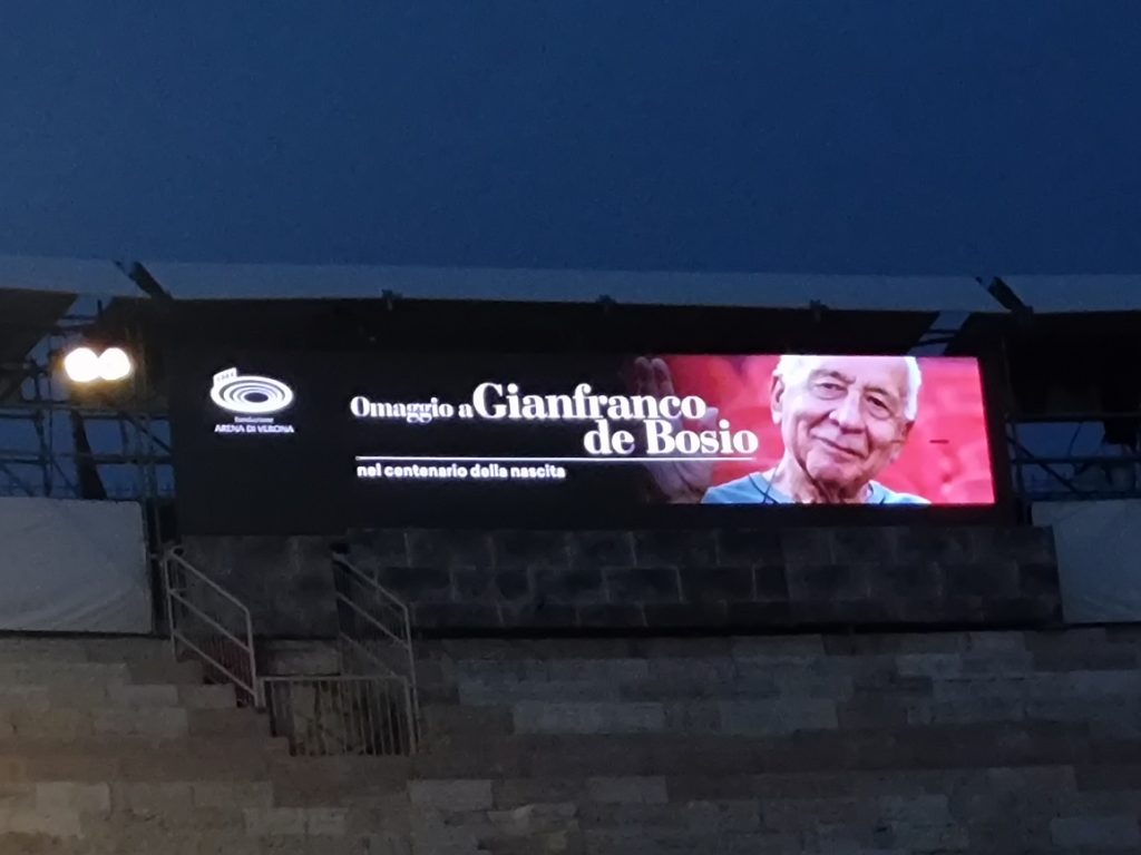 Gianfranco de Bosio Aida Omaggio della Fondazione Arena di Verona &ndash; Gianfranco de Bosio | Centenario